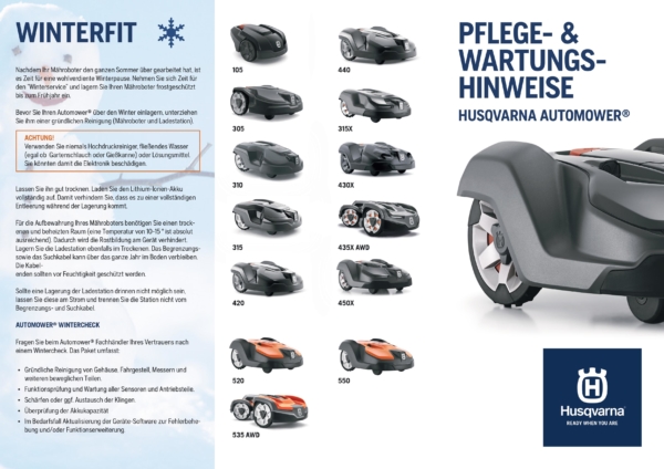 Automower Pflege