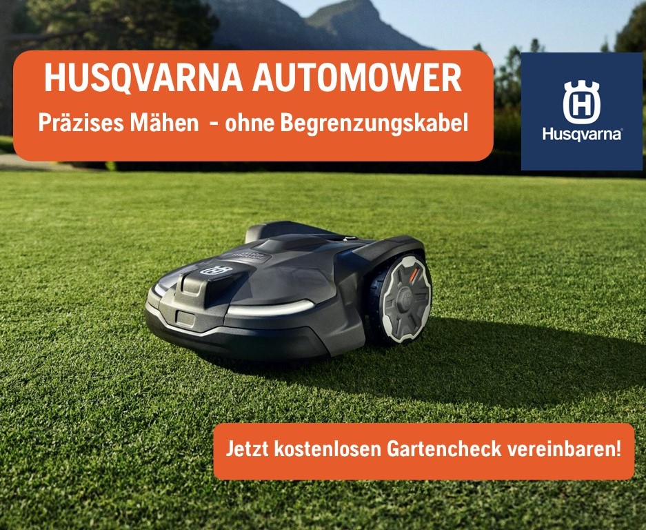Husqvarna Automower Präzises Mähen ohne Begrenzungskabel Graßmair